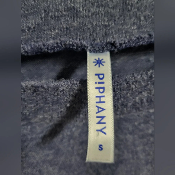 Piphany - Slate Blue Crew Neck Sweater with Bell Sleeves - Size S - Picture 4 of 4